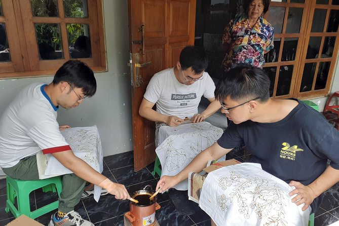 Batik Master Class with Full Process - Dye in sequence: turning wax lines into color