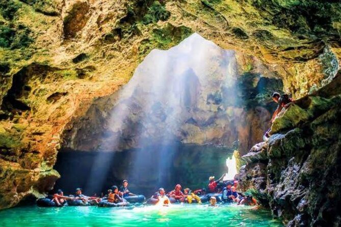 Yogyakarta: Jomblang Cave Adventure with FREE LIVE DRONE SHOOT - Pindul Cave float: limestone tunnels with a guide’s light